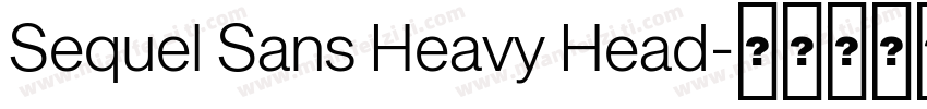 Sequel Sans Heavy Head字体转换